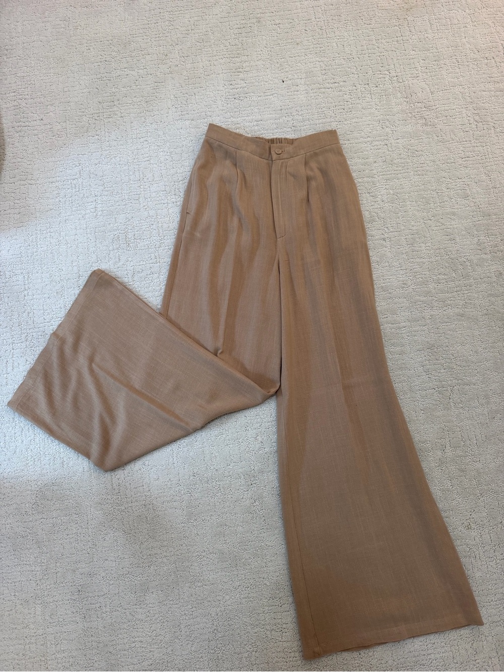 Walter Baker Tan High-Waist Trousers